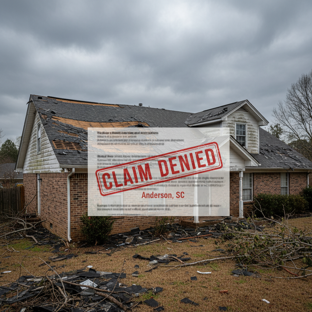 Roof Claim Denied Anderson SC: Appeal Guide